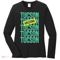 Tucson Arizona Repeat Logo Women's Long Sleeve Shirt thumb 0