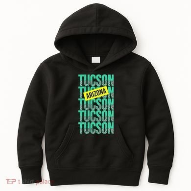 Tucson Arizona Repeat Logo Kids Hoodie