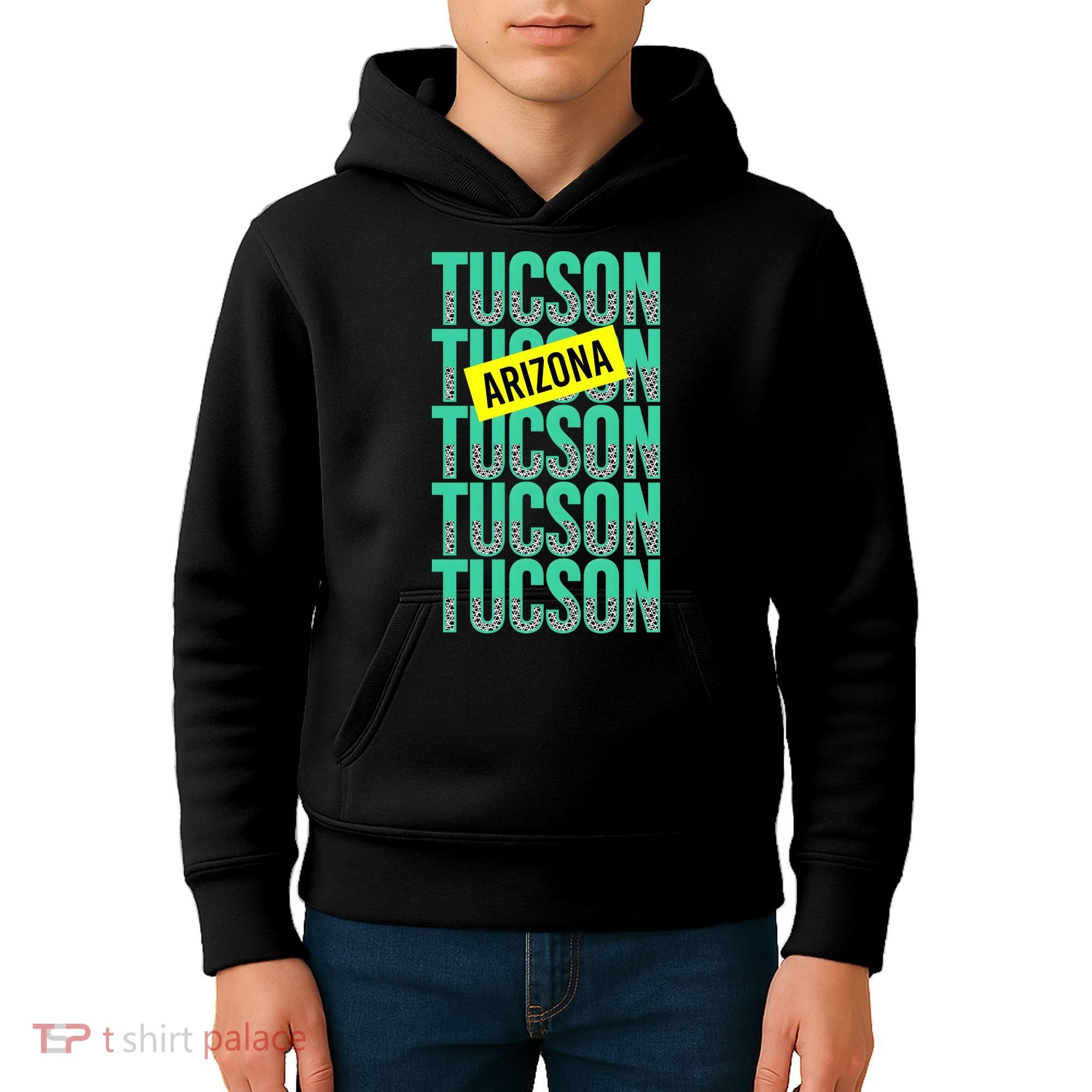 Tucson Arizona Repeat Logo Kids Hoodie