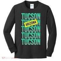 Tucson Arizona Repeat Logo Kids Long Sleeve Shirt thumb 0