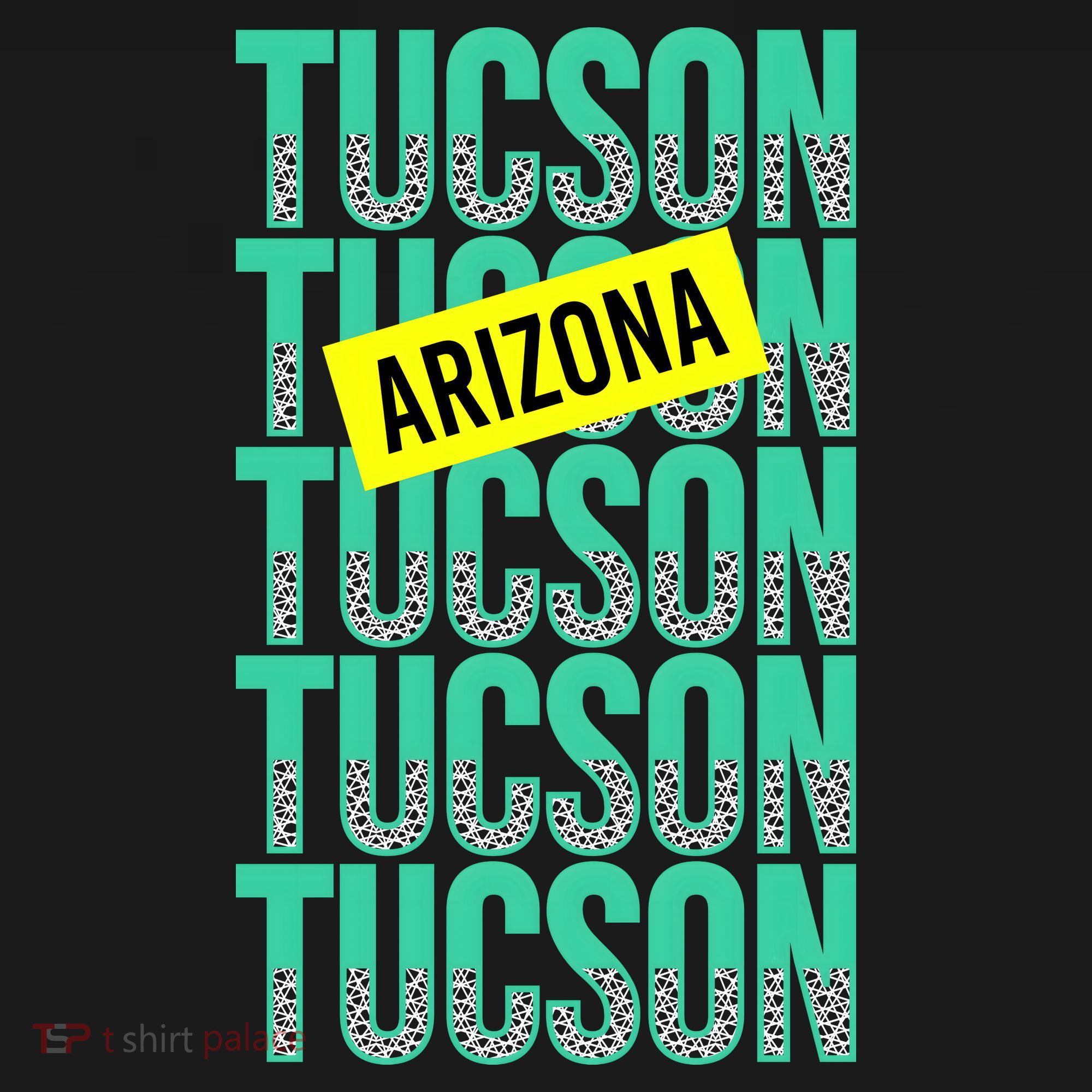 Tucson Arizona Repeat Logo Kids Long Sleeve Shirt