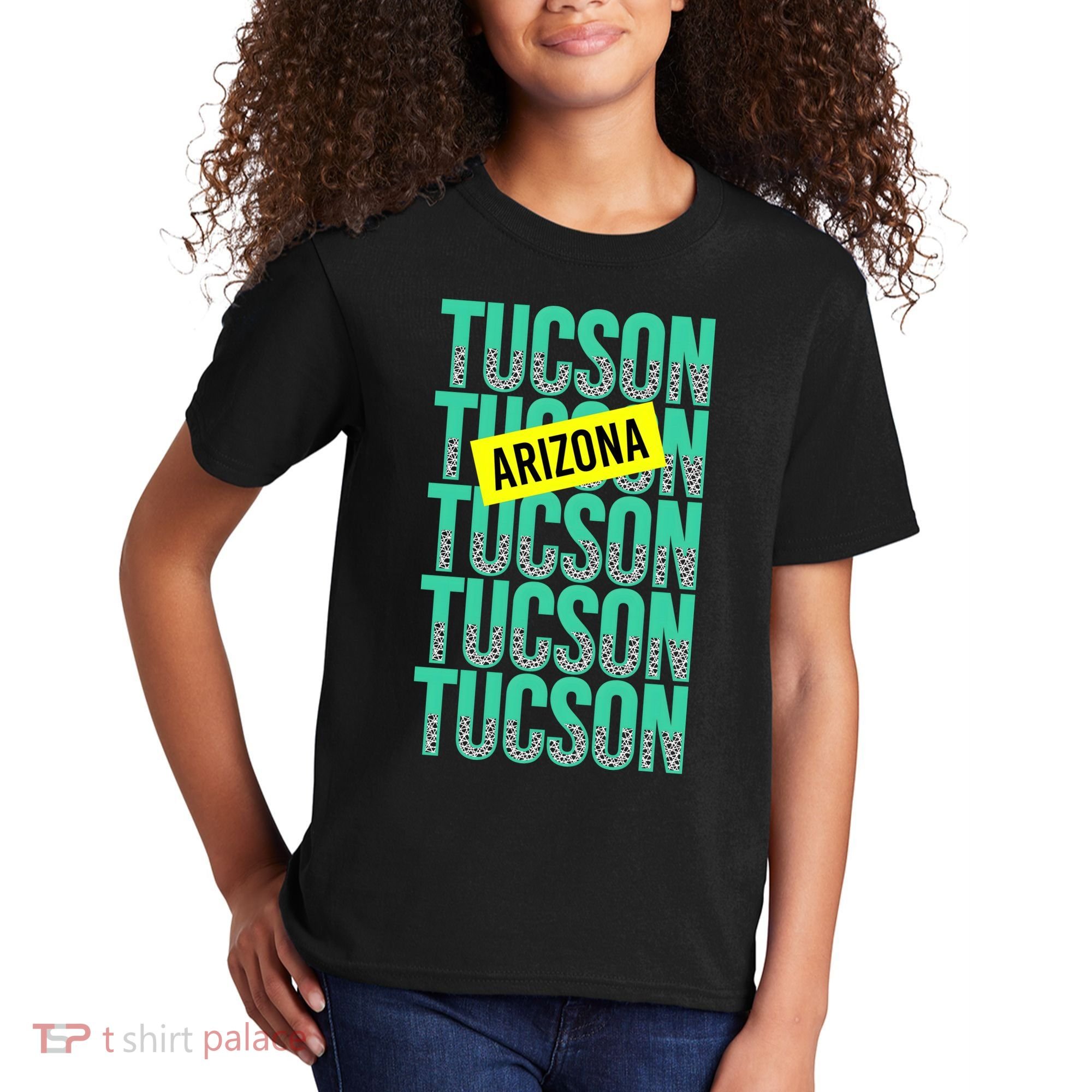 Tucson Arizona Repeat Logo Kids T-Shirt