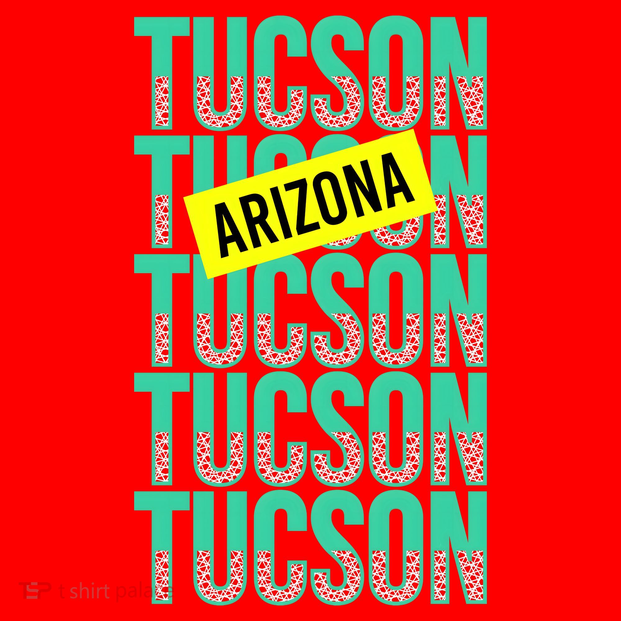 Tucson Arizona Repeat Logo Santa Hat