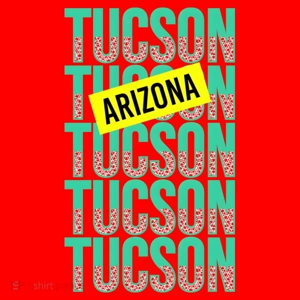 Tucson Arizona Repeat Logo Santa Hat