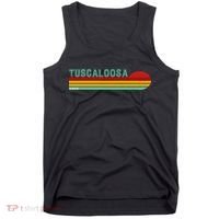 Tuscaloosa Alabama Retro Sunset Tank Top thumb 0