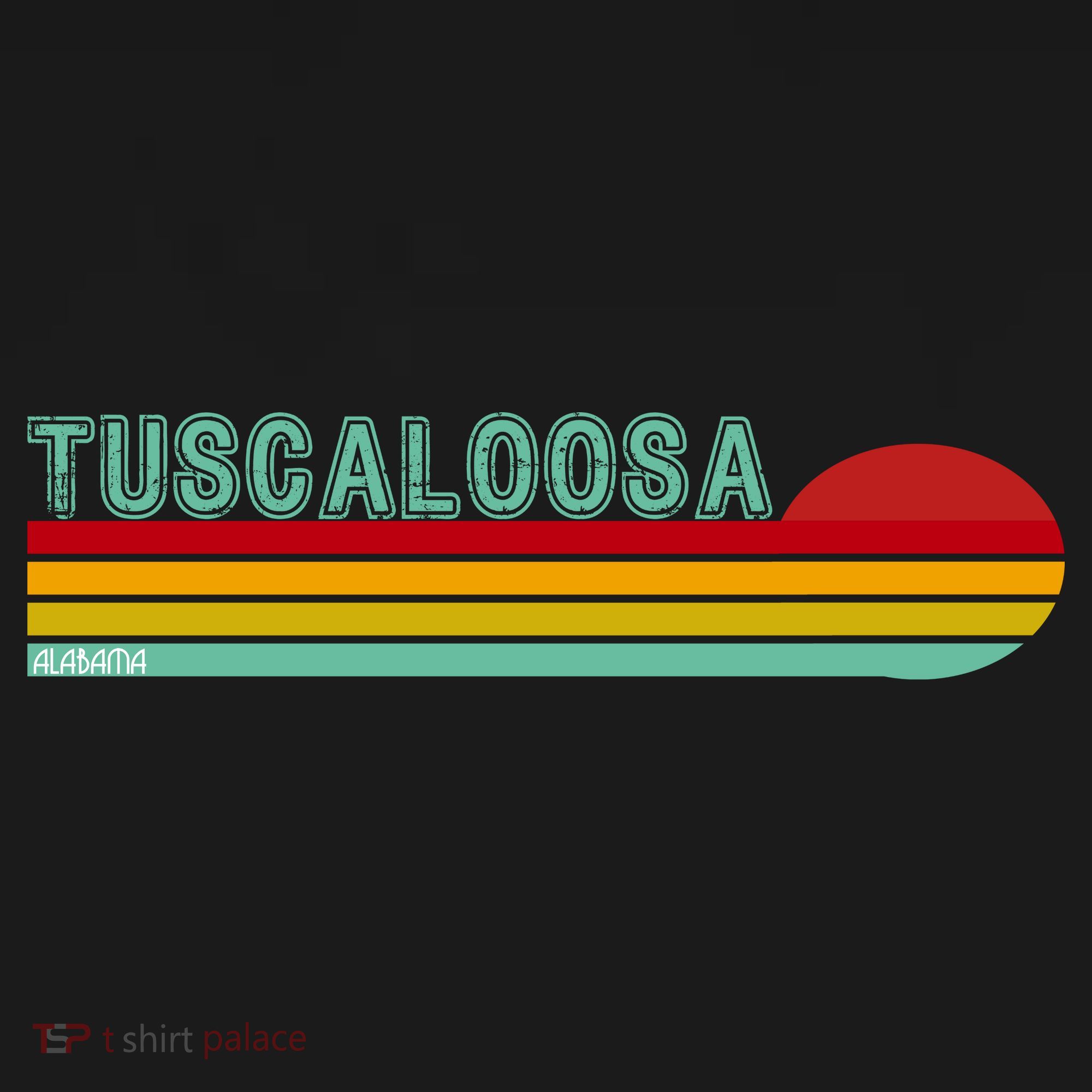 Tuscaloosa Alabama Retro Sunset Tank Top