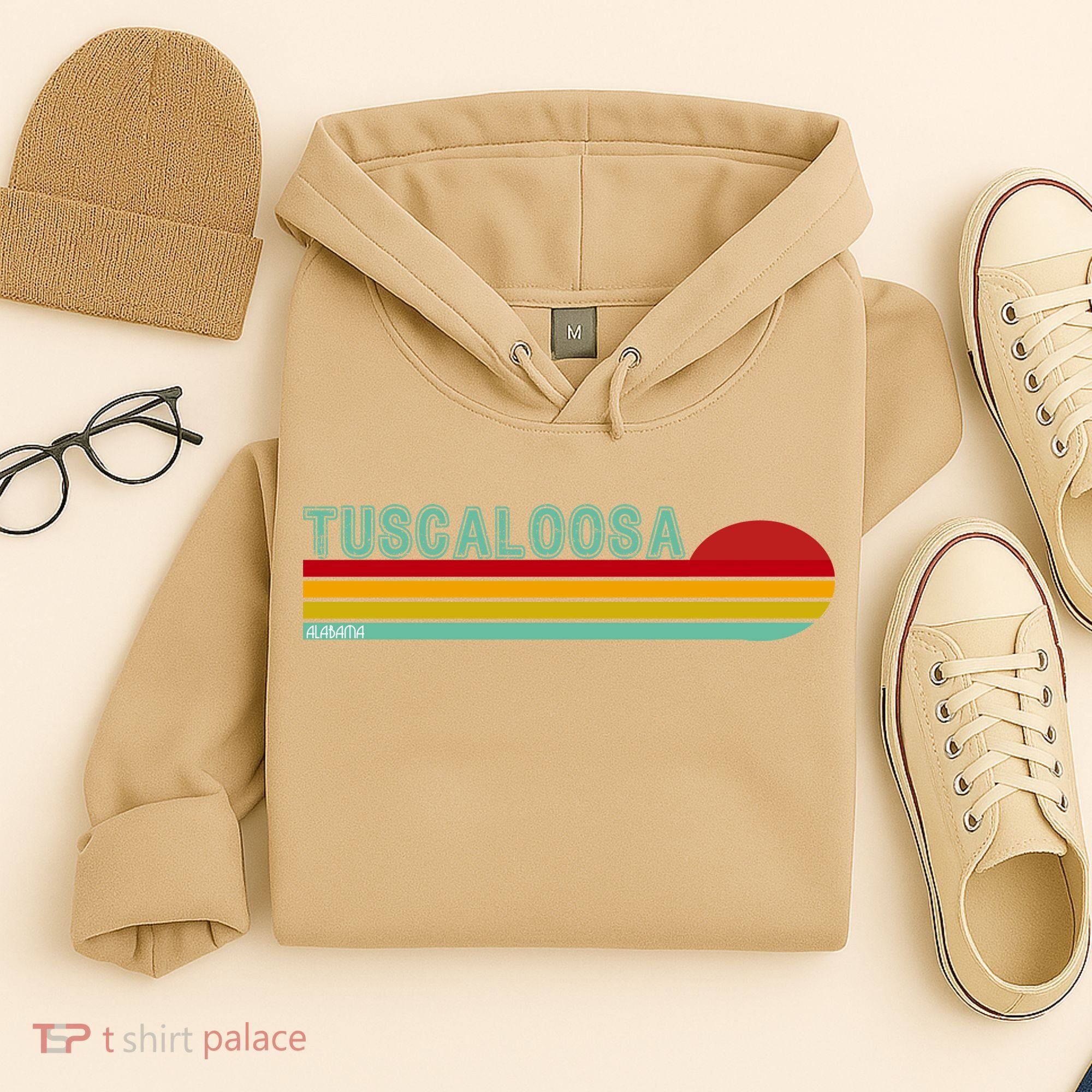 Tuscaloosa Alabama Retro Sunset Hoodie