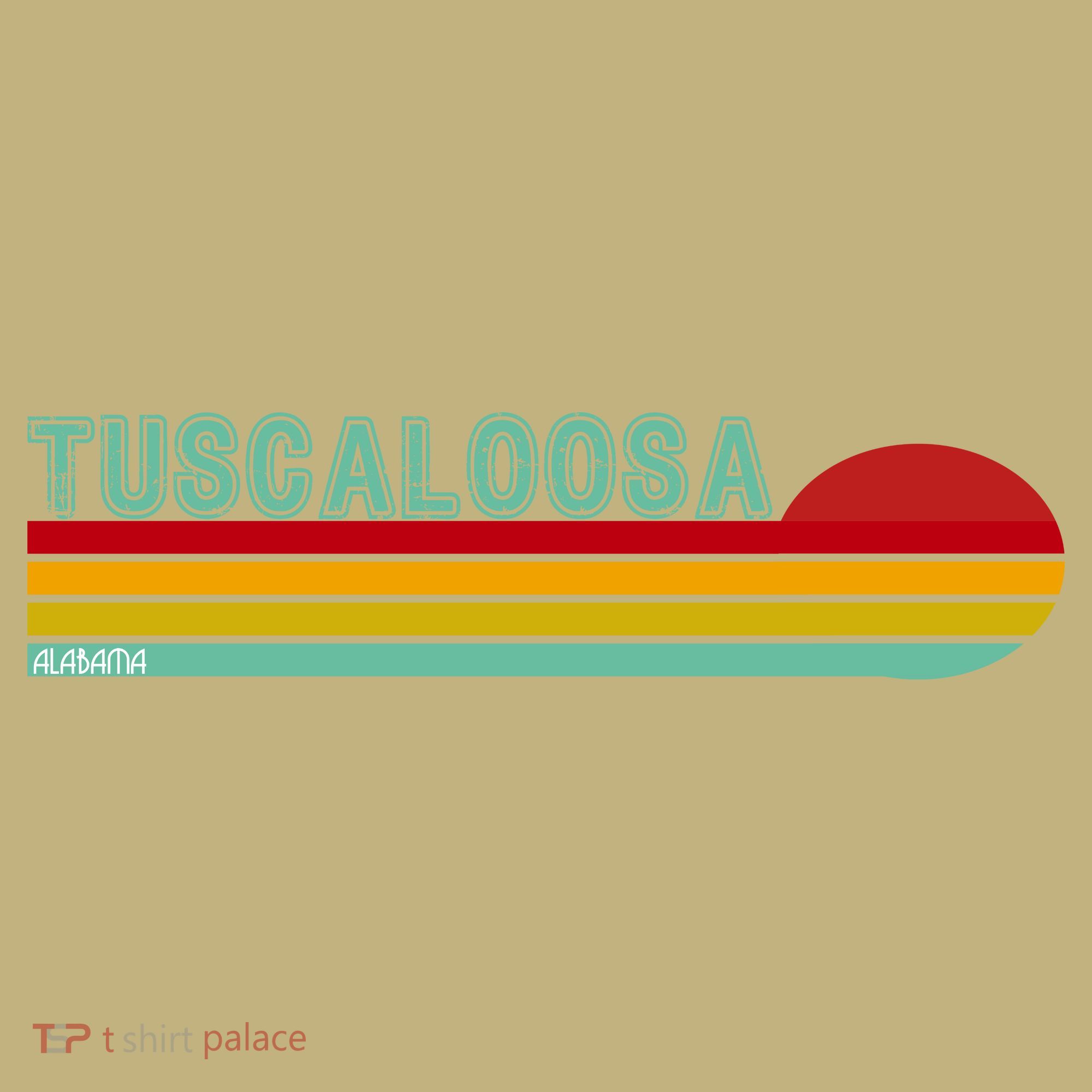 Tuscaloosa Alabama Retro Sunset Kids T-Shirt