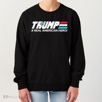 Trump A Real American Hero Women's Sweatshirt thumb 0