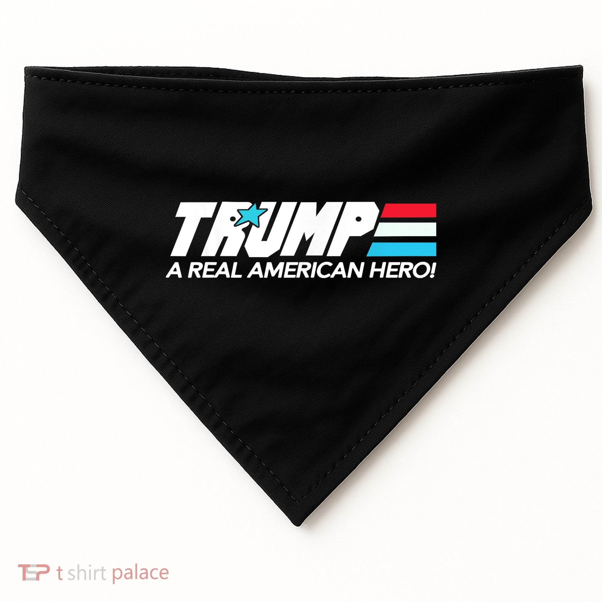 Trump A Real American Hero USA-Made Doggie Bandana