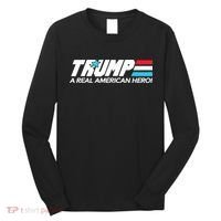 Trump A Real American Hero Long Sleeve Shirt thumb 0