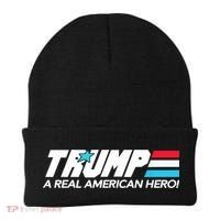 Trump A Real American Hero Beanie thumb 0