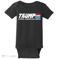 Trump A Real American Hero Baby Bodysuit thumb 0
