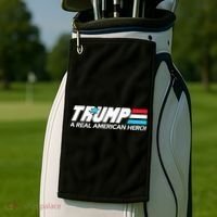 Trump A Real American Hero Golf Towel thumb 2