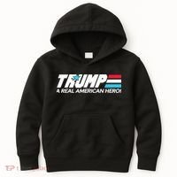 Trump A Real American Hero Kids Hoodie thumb 0