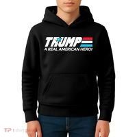 Trump A Real American Hero Kids Hoodie thumb 4
