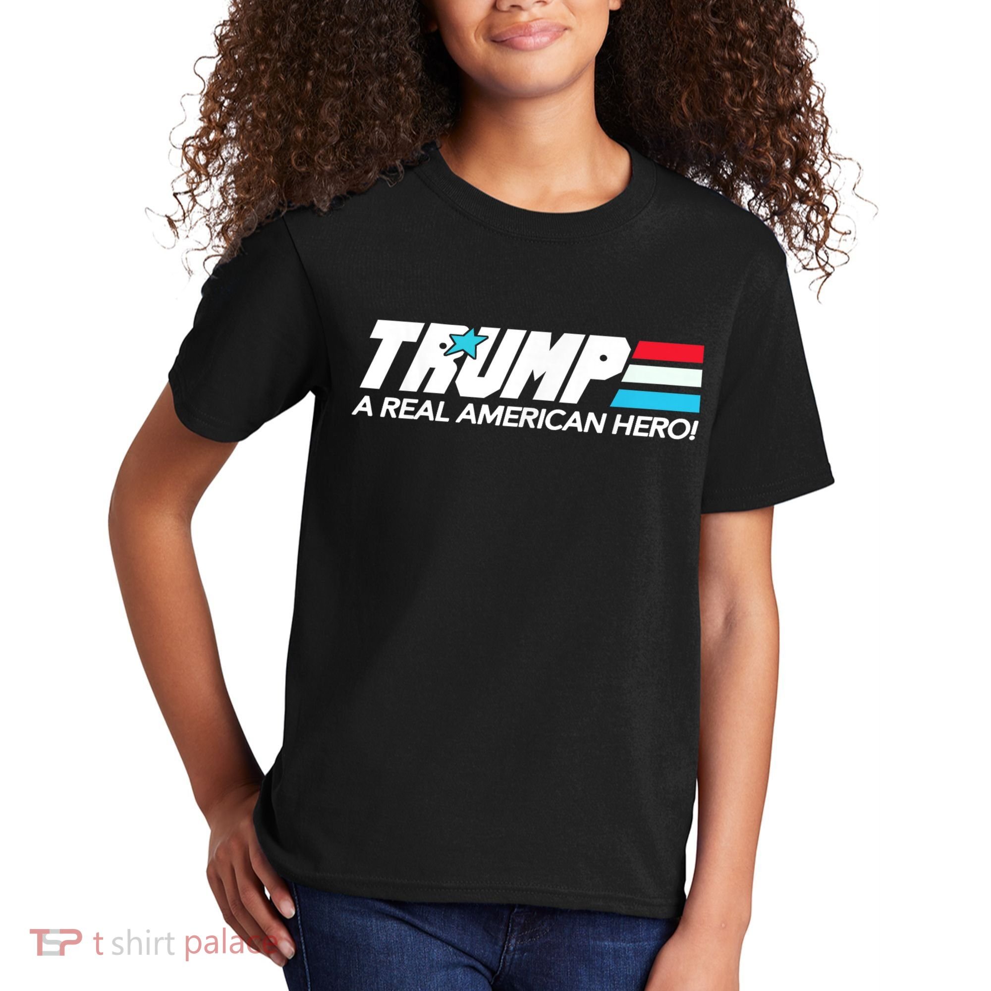 Trump A Real American Hero Kids T-Shirt