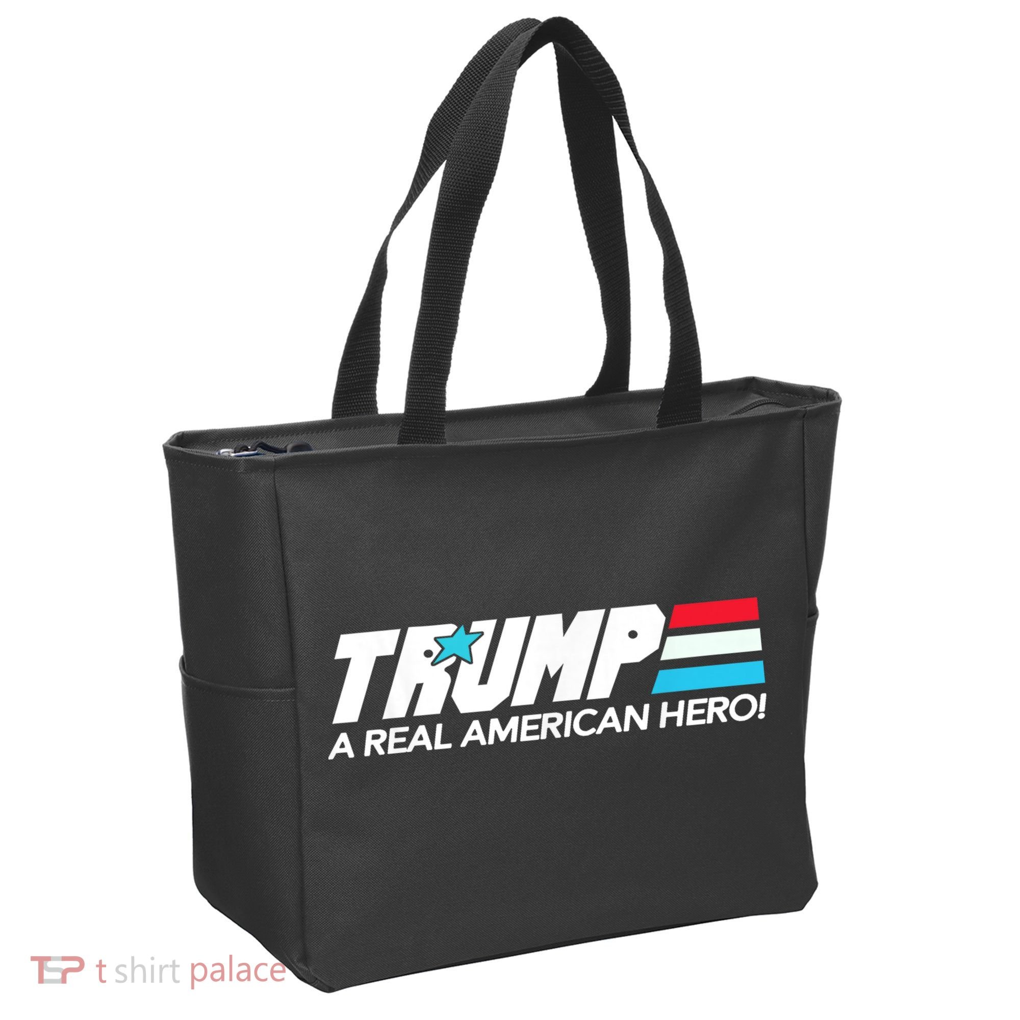 Trump A Real American Hero Tote Bag