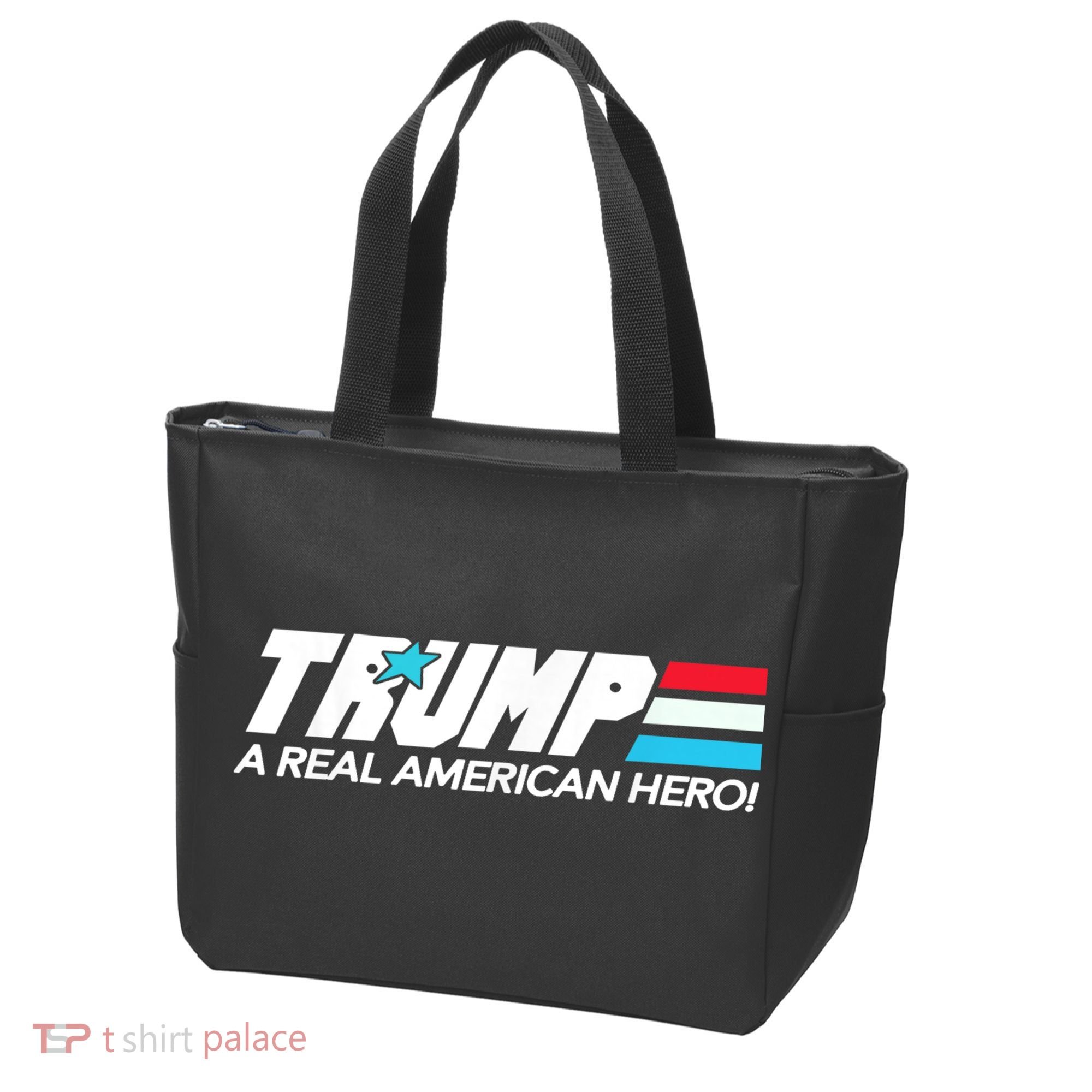 Trump A Real American Hero Tote Bag