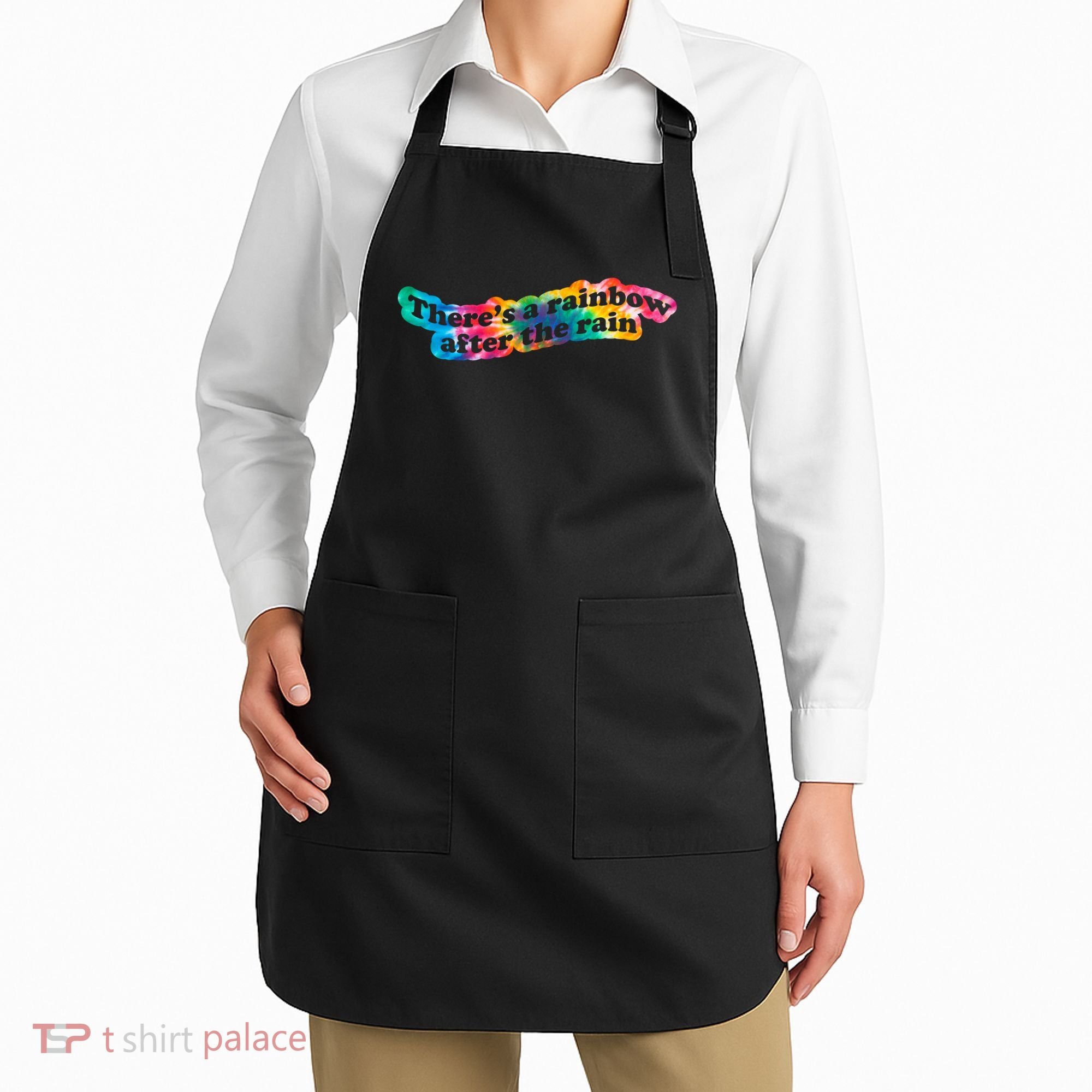 There's A Rainbow After The Rain Mental Health Awareness Apron
