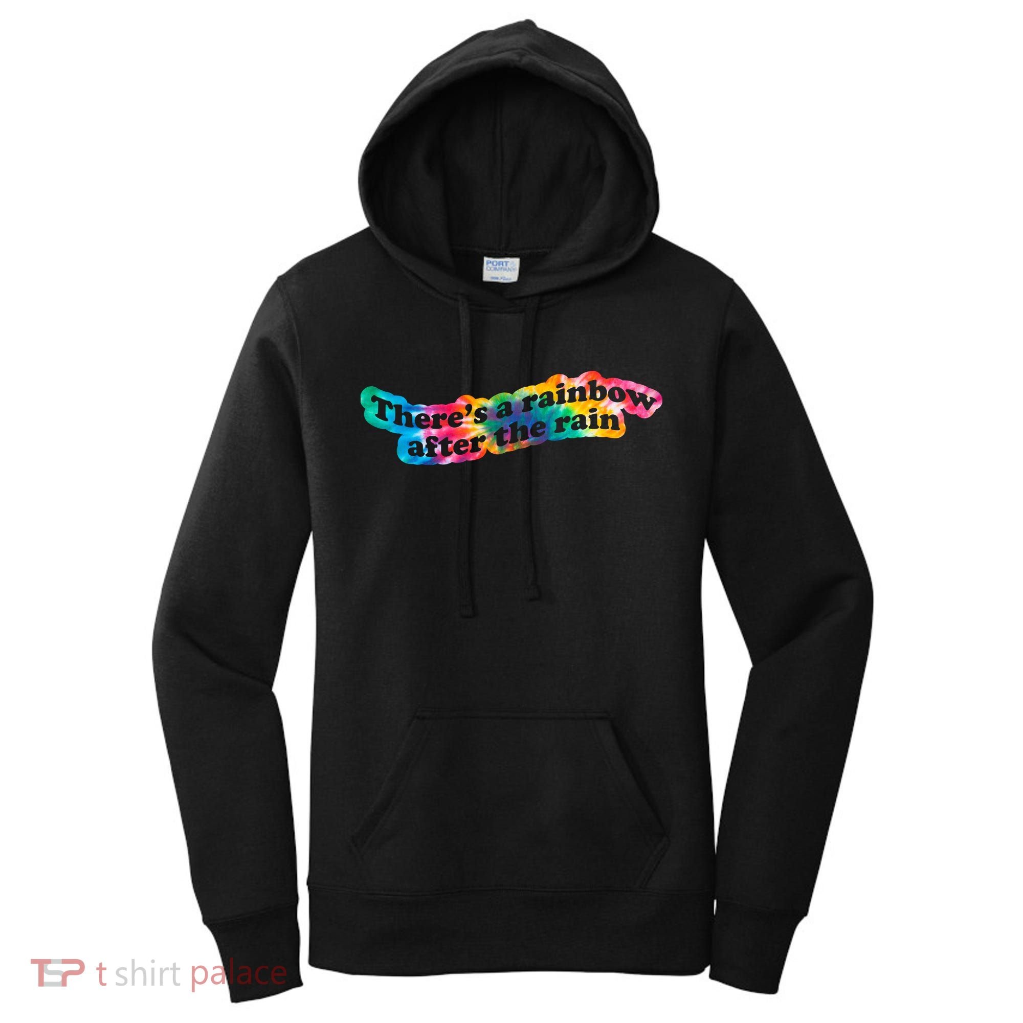 There's A Rainbow After The Rain Mental Health Awareness Women's Hoodie