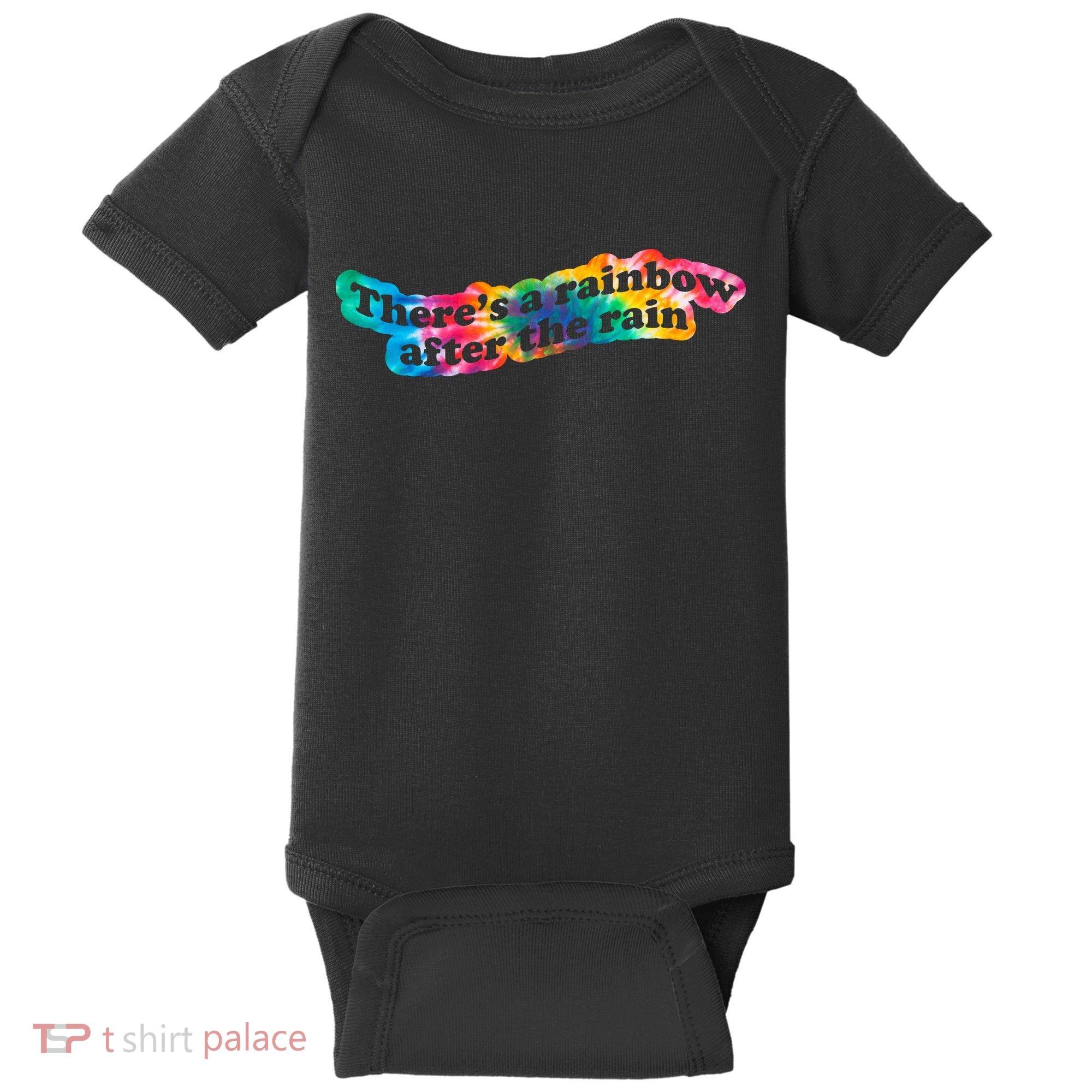 There's A Rainbow After The Rain Mental Health Awareness Baby Bodysuit