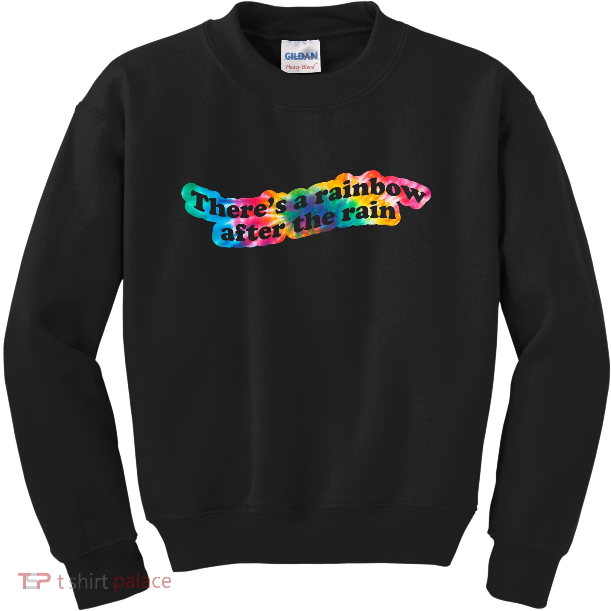 There's A Rainbow After The Rain Mental Health Awareness Kids Sweatshirt