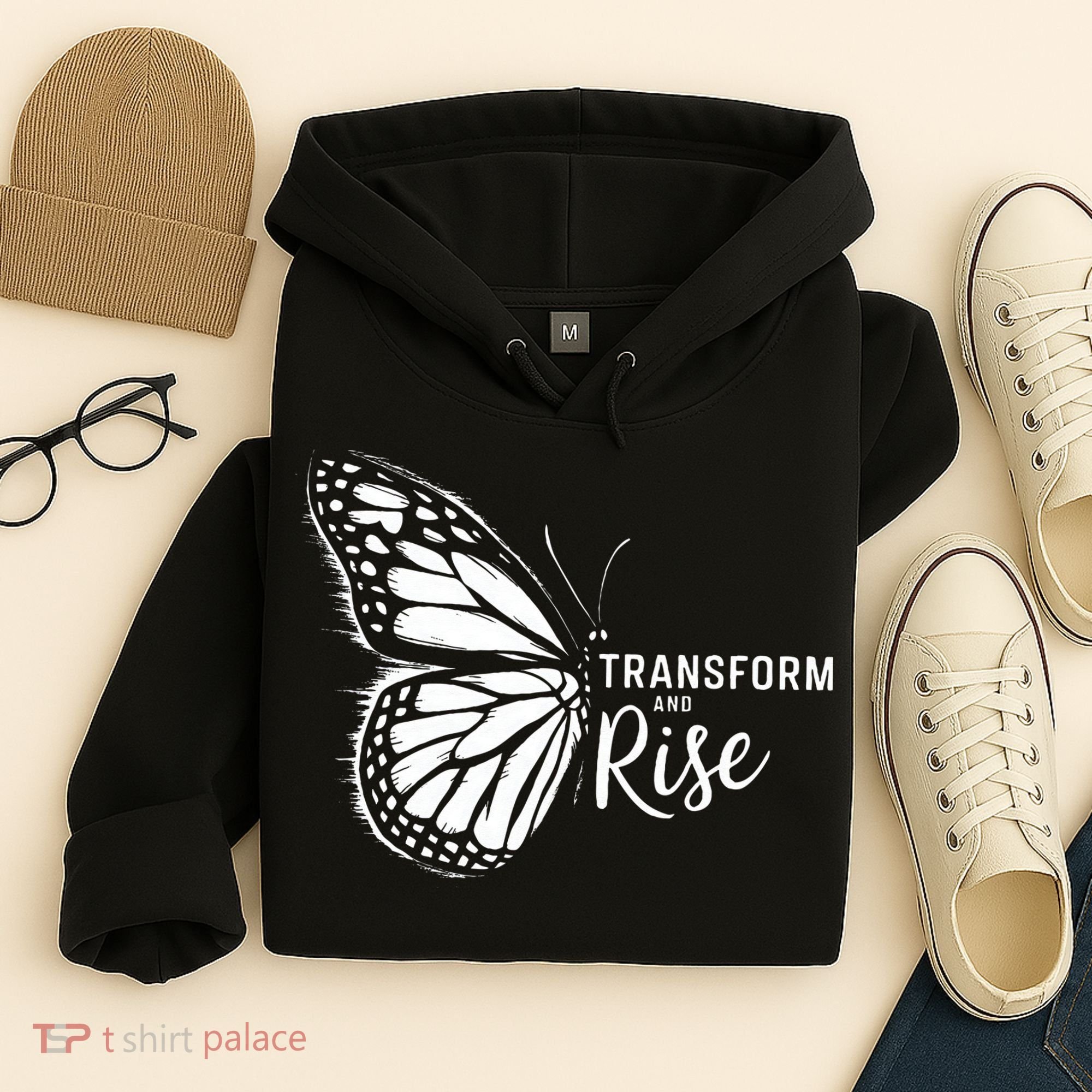 Transform And Rise Inspiring Butterfly Hoodie