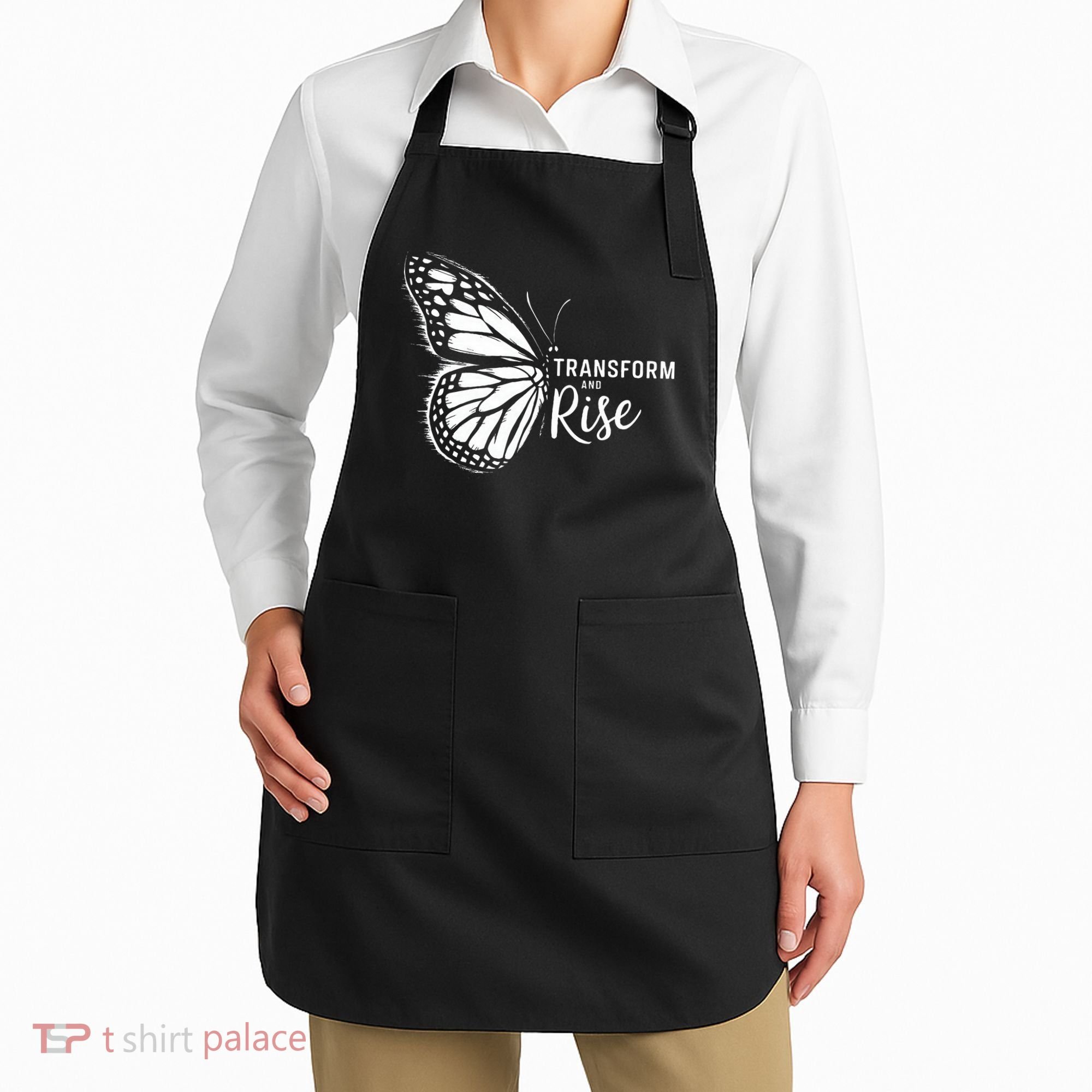 Transform And Rise Inspiring Butterfly Apron