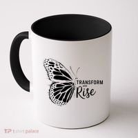 Transform And Rise Inspiring Butterfly Coffee Mug thumb 0