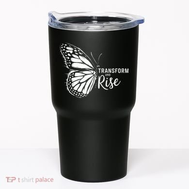 Transform And Rise Inspiring Butterfly Tumbler