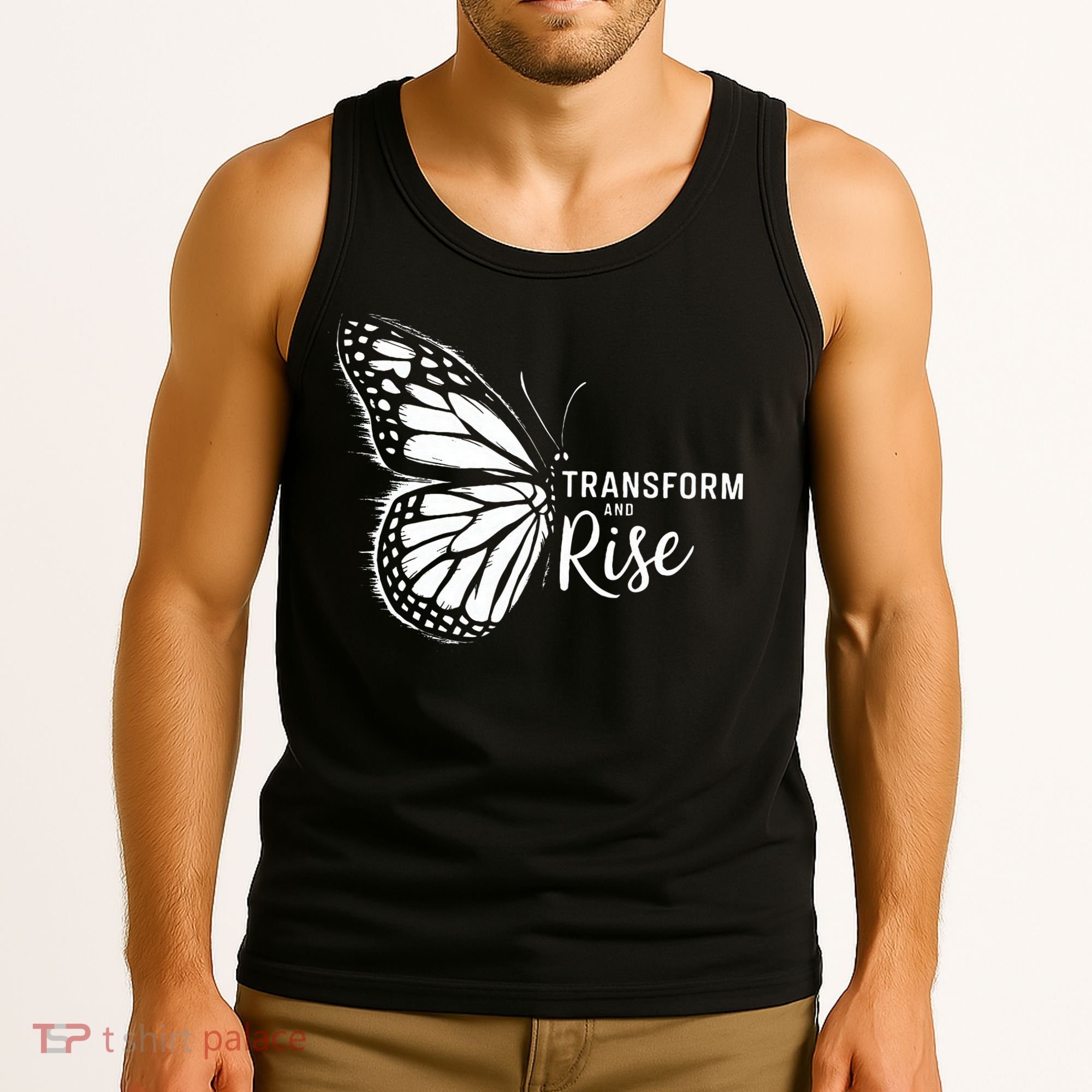 Transform And Rise Inspiring Butterfly Tank Top