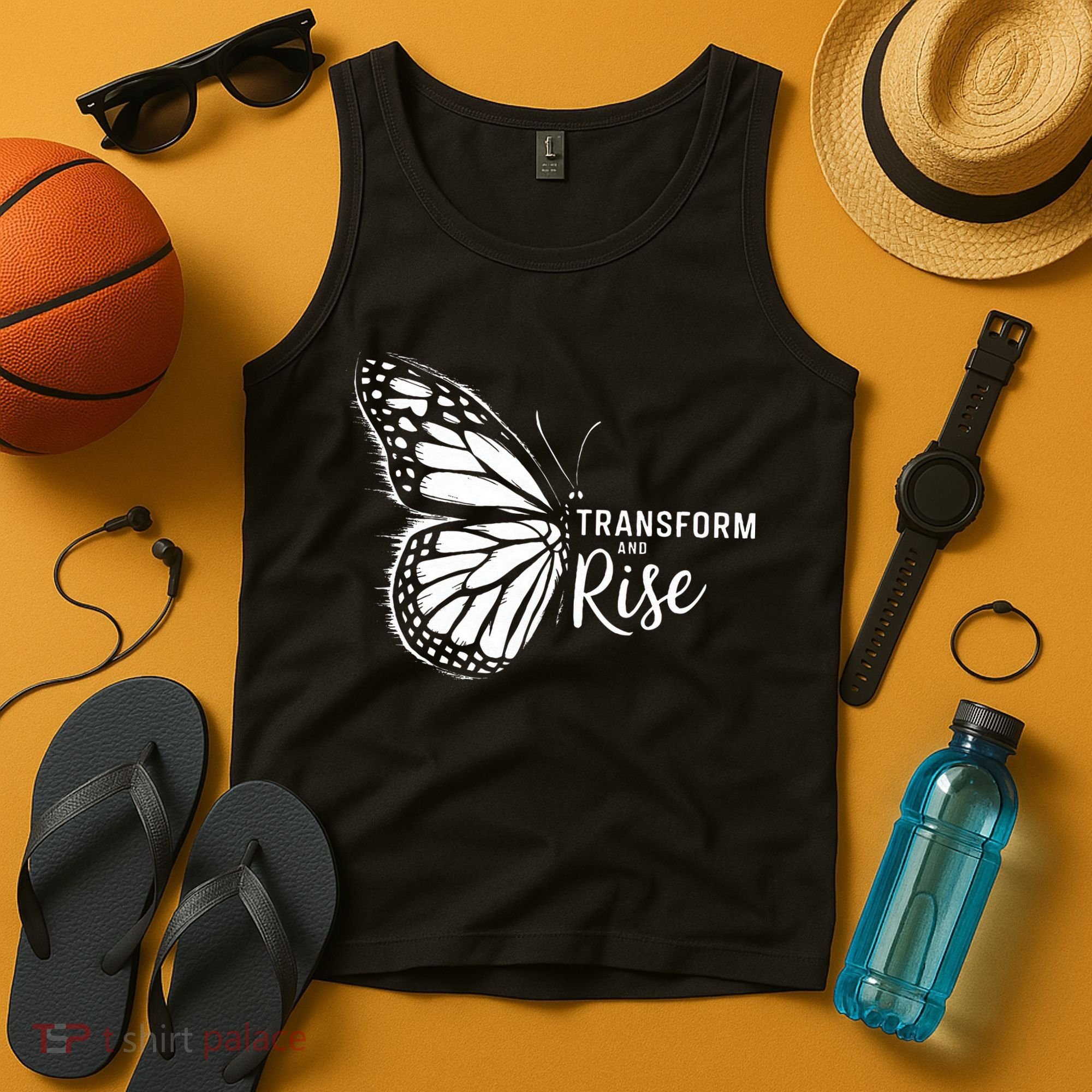 Transform And Rise Inspiring Butterfly Tank Top