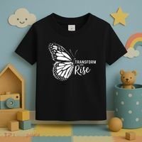Transform And Rise Inspiring Butterfly Toddler T-Shirt thumb 3