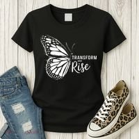 Transform And Rise Inspiring Butterfly Women's T-Shirt thumb 3