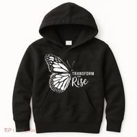Transform And Rise Inspiring Butterfly Kids Hoodie thumb 0