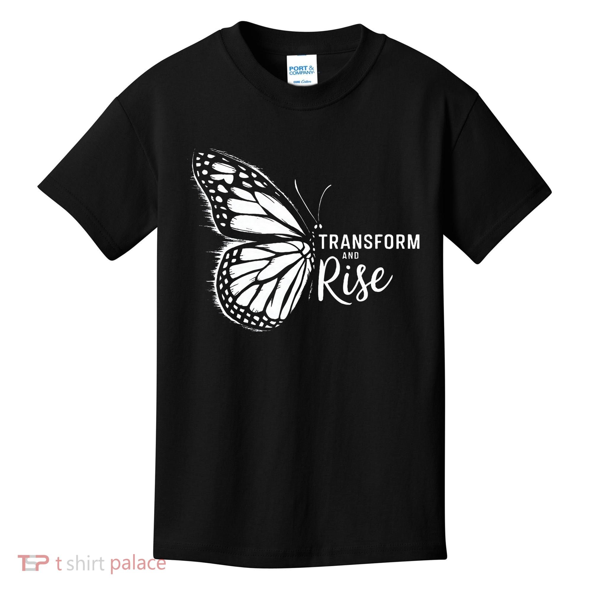 Transform And Rise Inspiring Butterfly Kids T-Shirt