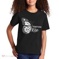 Transform And Rise Inspiring Butterfly Kids T-Shirt thumb 2