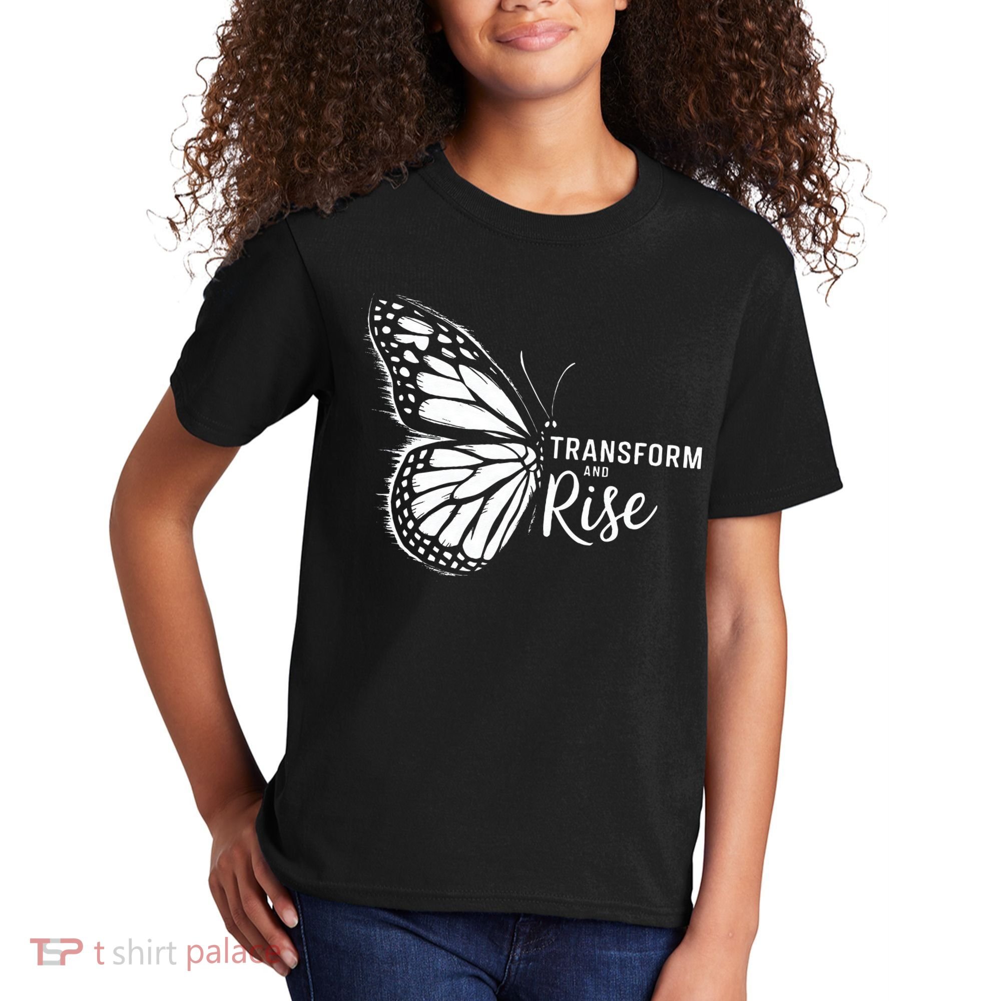 Transform And Rise Inspiring Butterfly Kids T-Shirt