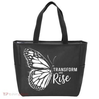 Transform And Rise Inspiring Butterfly Tote Bag
