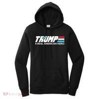 Trump A Real American Hero Women's Hoodie thumb 0