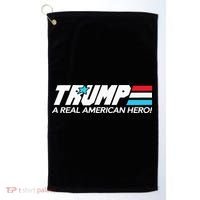 Trump A Real American Hero Golf Towel thumb 0