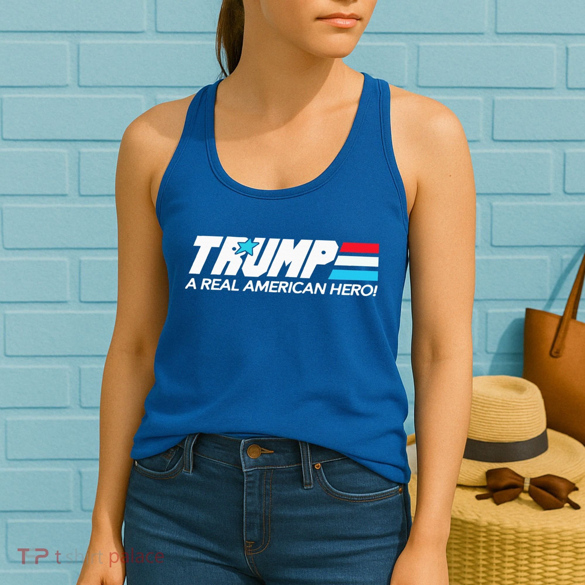 Trump A Real American Hero Women's Tank Top