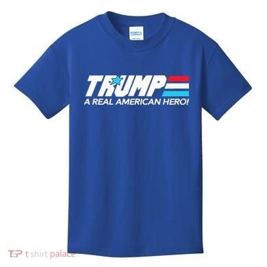 Trump A Real American Hero Kids T-Shirt