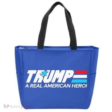 Trump A Real American Hero Tote Bag