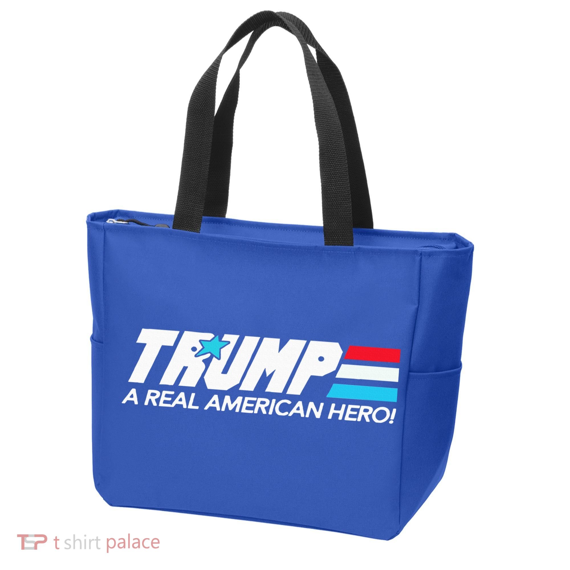 Trump A Real American Hero Tote Bag