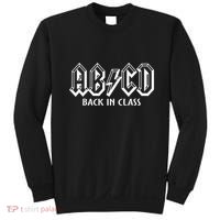 Teacher Abcd Rocks Back To School Back In Class Abcd Sweatshirt thumb 0