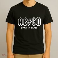 Teacher Abcd Rocks Back To School Back In Class Abcd T-Shirt thumb 3
