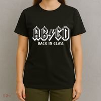 Teacher Abcd Rocks Back To School Back In Class Abcd T-Shirt thumb 4