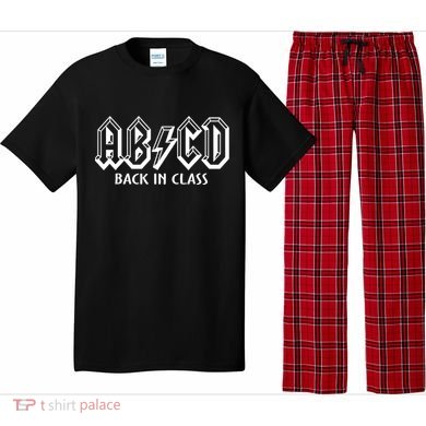 Teacher Abcd Rocks Back To School Back In Class Abcd Pajama Set